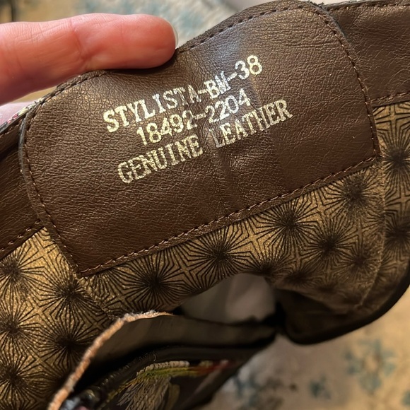 L'Artiste Stylista Floral Lace-Up Heeled Leather Boots - Picture 11 of 17